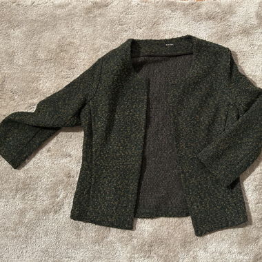 green tweed jacket
