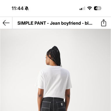 CARHARTT WIP Jeans boyfriend Black NEUF