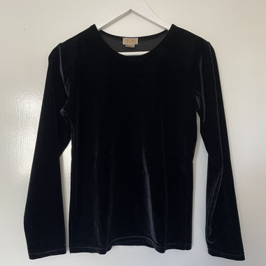 Samt langarmshirt