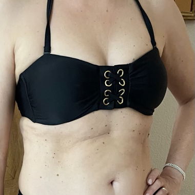 Bikini noir bandeau 