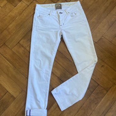 Jeans blanc stretch