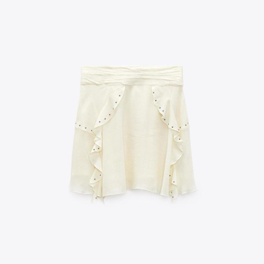 Zara Minirock mit Rüschen