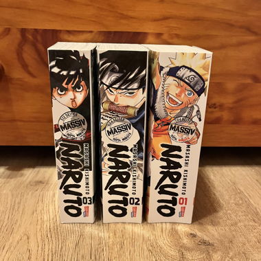 Set de mangas Naruto (vol. 1 à 3)