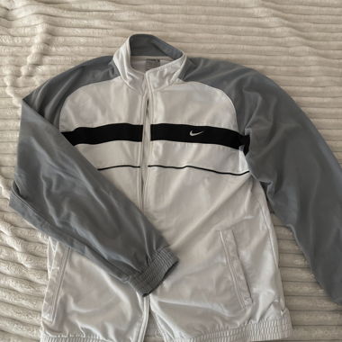 Nike Trainingsjacke weiss grau