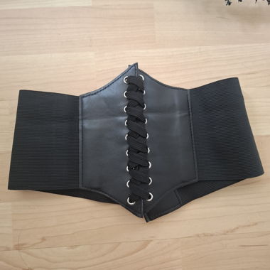 SHEIN Black elastic corset belt