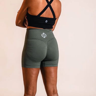 High-Waist Sports Shorts