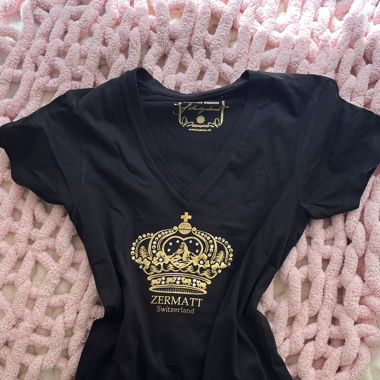 black & gold rhinestone top