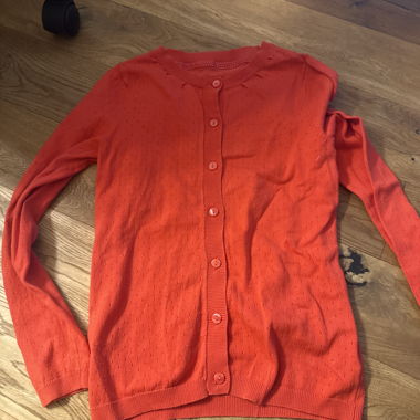 Red Knit Cardigan