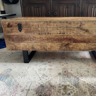 Sitzbank aus Massiven Mangoholz