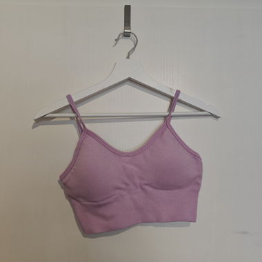 Top sportivo lilla Alpha Couzures