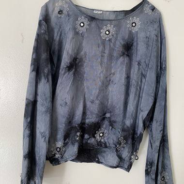 Embroidered Rayon Top