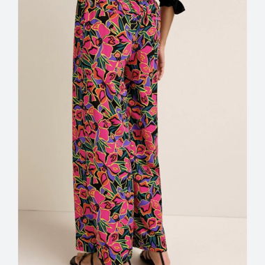 Pantalons évasés à fleurs NEXT