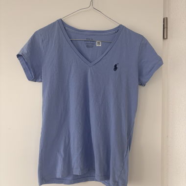 T-Shirt con Collo a V Ralph Lauren XS