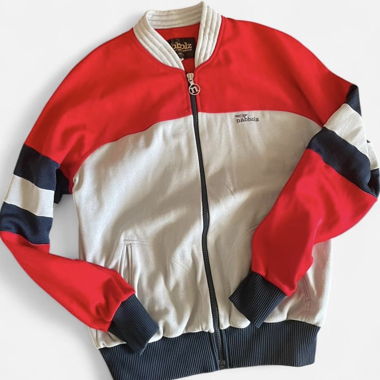 Nabholz Vintage Trainingsjacke rot/silbergrau