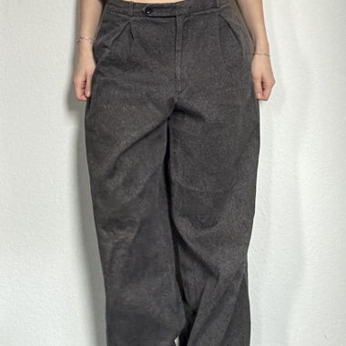 Pantaloni Vintage in Lana Grigi Le Pantalon MARCUS