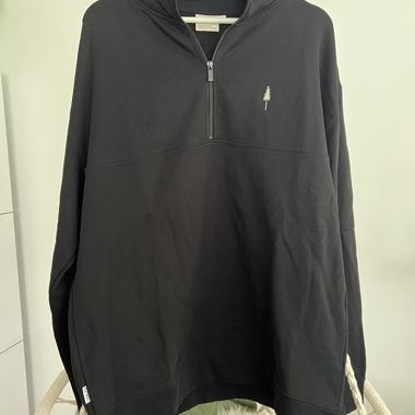 Sweat à demi-zip noir NIKIN