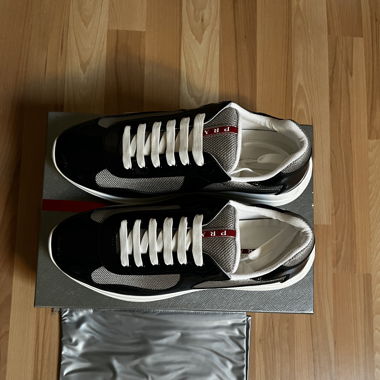 Prada Cups Navy Schuhe