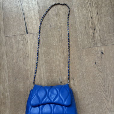 Borsa a tracolla blu reale