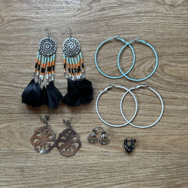 Lot de boucles d'oreilles