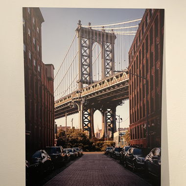 Alu-Dibond: New York Streetart - Brooklyn Bridge
