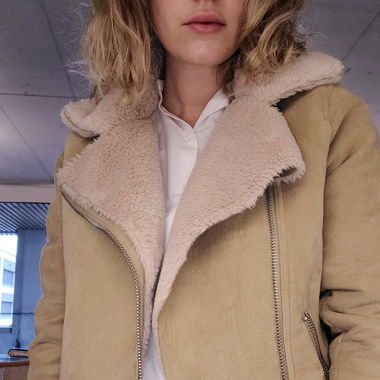 Winterjacke hellbraun