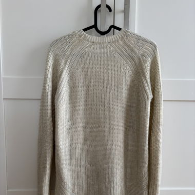 Pull irisée blanc maje
