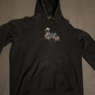 Hoodie noir avec capuche derschutze XL