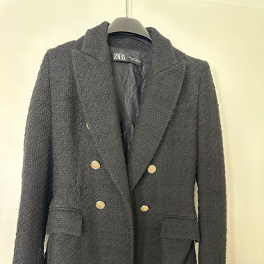 Zara Blazer schwarz goldene Knöpfe 