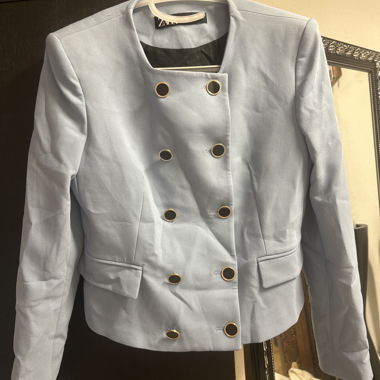 Hellblaue Damenjacke
