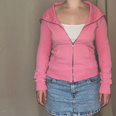 cute, pink, girlie zipper jacket