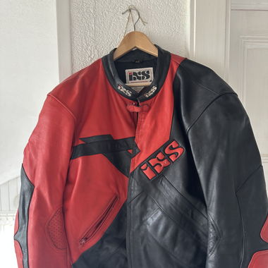 Veste moto BSS vintage véritable cuir 