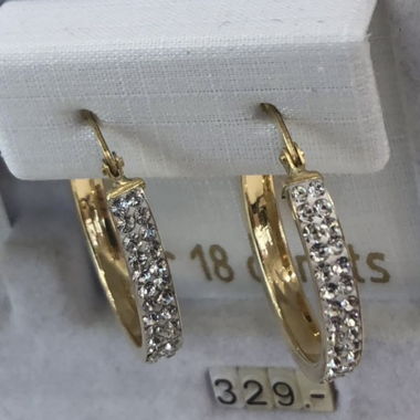 18 Karat Ohringe, Neu, Fullset und Garantie 