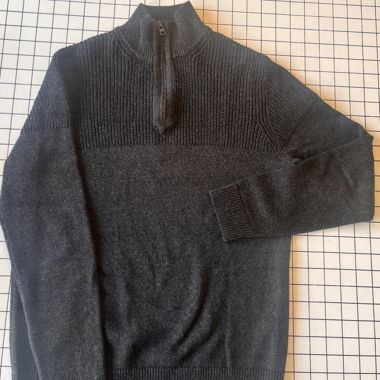 Maglione in maglia con zip