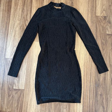 Schwarzes Bodycon-Kleid