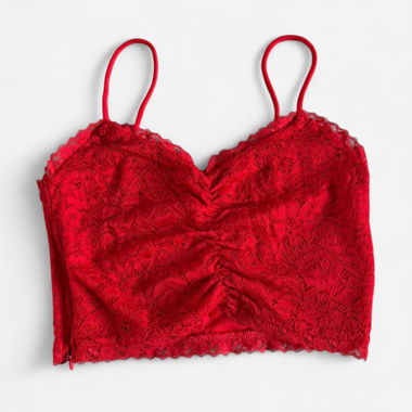 Red Lace Cami Top
