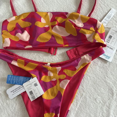 Costume da bagno floreale Sloggi a due pezzi