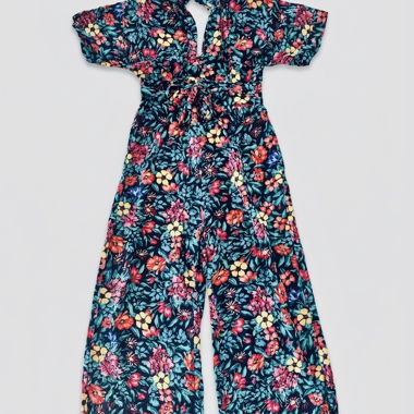 Floral Jumpsuit by MANGO