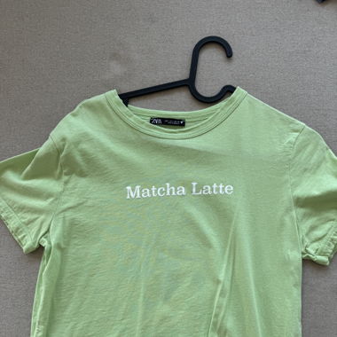 Zara Matcha Latte T-Shirt Gr. L