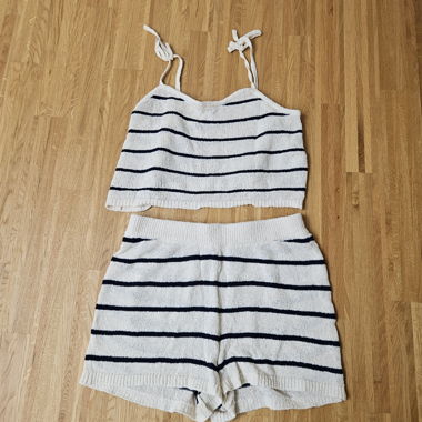 Striped Knit Set