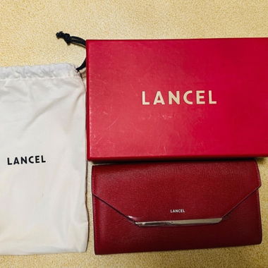Red Lancel Wallet