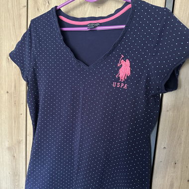 U.S. Polo Assn. polka dot top