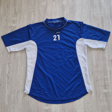 T-shirt de sport bleu-blanc NR. 21