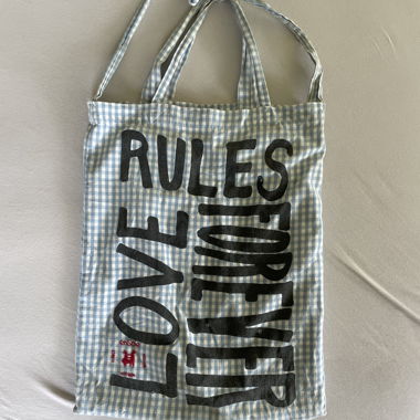Tote bag Ensoie a quadri