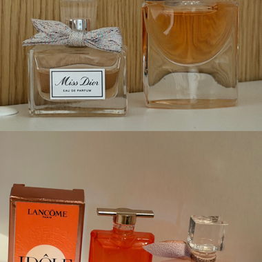 Confezione di profumi in miniatura (Dior e Lancôme)