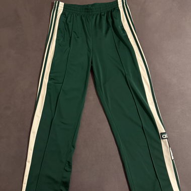 Adidas, pantaloni sportivi Adibreak, verde/bianco, taglia L