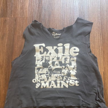 Crop Top mit Aufschrift