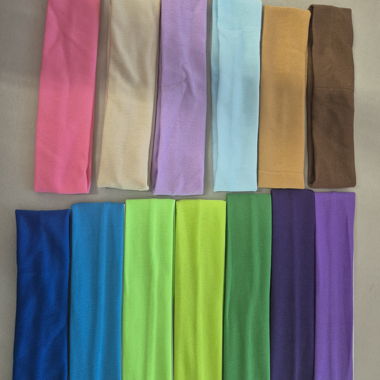 Farbiges Stirnband-Set