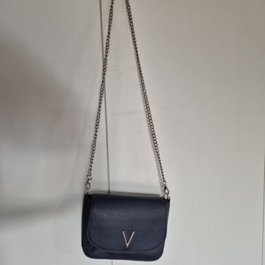 Dark blue shoulder bag with chain from Valentino