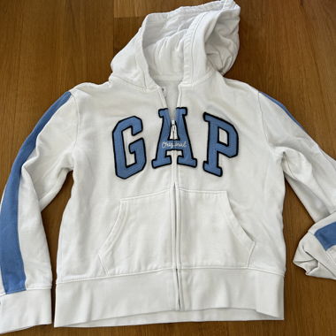 GAP Kids White Zip-Up