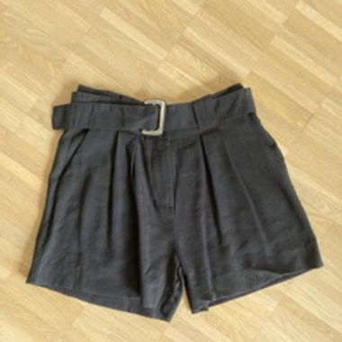 Paperbaghose in Schwarz